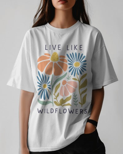 Adorable Wildflowers Printed T Shirt🌼🌼