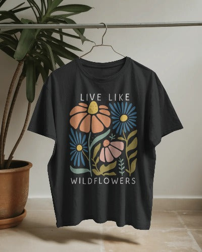 Adorable Wildflowers Printed T Shirt🌼🌼