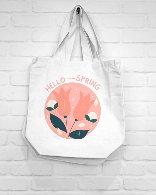 Adorable Tote bag - Hello Spring